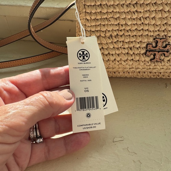 Tory Burch Tan Textured Crossbody Bag - Picture 9 of 9